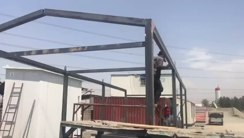 تصویر ویدئو مراحل ساخت کانکس