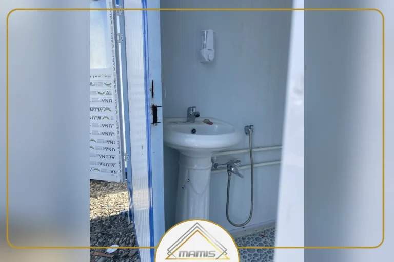 کانکس سرویس بهداشتی با روشویی