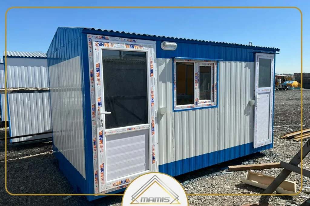 کانکس نگهبانی 8 متری با سرویس